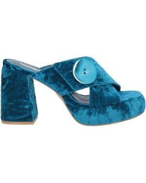 Jeannot Deep Sandals Textile Fibers - Blue