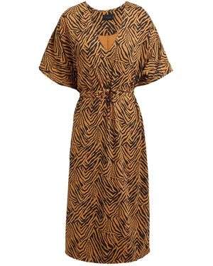 Fisico Mini Dress Polyamide, Elastane - Brown