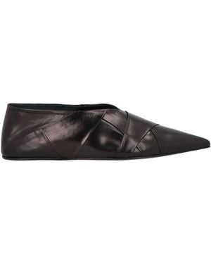 Jil Sander Soft Leather Ballet Flats - Black