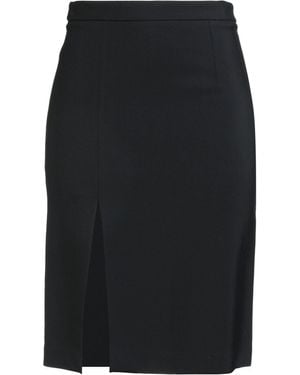 True Royal Midi Skirt Viscose, Wool, Elastane - Black