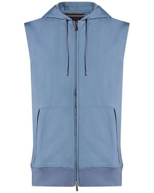 Moorer Slate Sweatshirt Cotton, Polyamide, Elastane - Blue