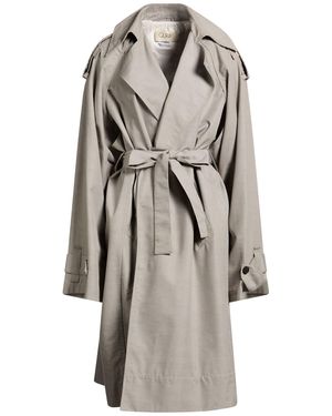 Quira Light Overcoat & Trench Coat Cotton, Mohair Wool, Viscose - Gray