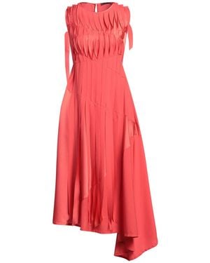 High Tomato Midi Dress Polyester - Red