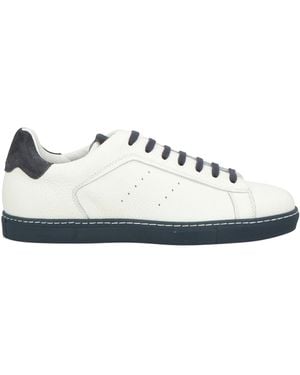 Doucal's Ivory Sneakers Calfskin - White