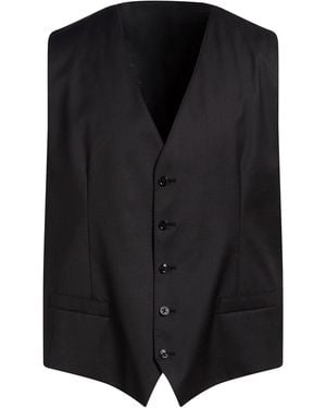 Dolce & Gabbana Tailored Vest Virgin Wool, Silk - Black