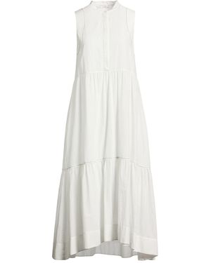 Peserico Maxi Dress Cotton - White