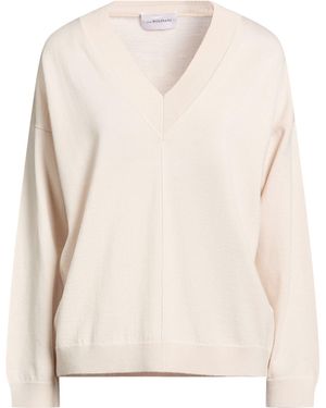 Anna Molinari Taupe Jumper Merino Wool - Natural