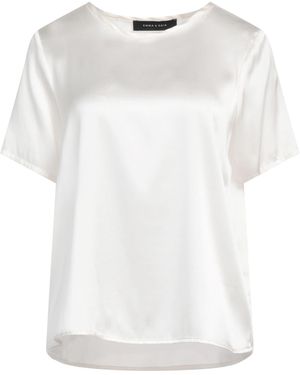 EMMA & GAIA Ivory Top Silk, Elastane - White