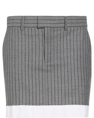 Philippe Model Mini Skirt Virgin Wool, Elastane, Cotton, Polyester - Gray
