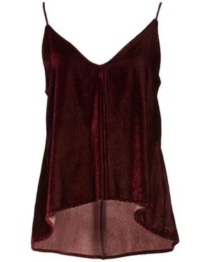Dixie Burgundy Top Viscose, Polyamide - Red