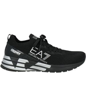 Emporio Armani Trainers Polyester, Thermoplastic Polyurethane - Black