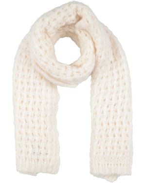 Gentry Portofino Ivory Scarf Virgin Wool, Superkid Mohair, Polyester - White