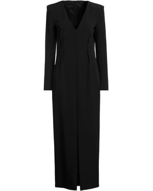 Patrizia Pepe Maxi Dress Polyester, Elastane - Black