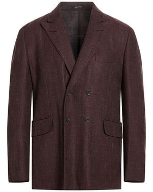 dunhill Chocolate Blazer Cotton, Wool - Brown