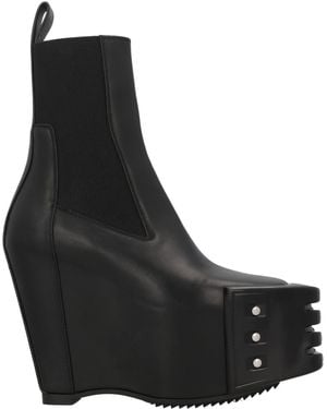 Rick Owens Ankle Boots Leather - Black