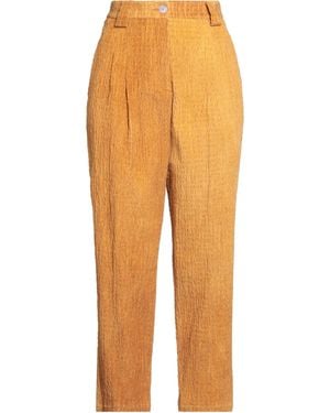 Momoní Marigold Trousers Cotton, Elastane - Orange