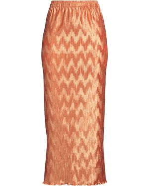 LIDEE Woman Maxi Skirt Polyester - Orange