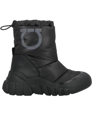 ショートブーツ・ブーティ SALVATORE FERRAGAMO BLACK LEATHER TIA ANKLE BOOTS Ferragamo Tia Ankle Boots in Black | Lyst