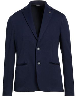 Daniele Alessandrini Blazer Viscose, Nylon, Elastane - Blue