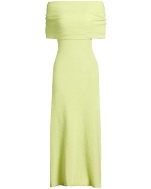 Philosophy Di Lorenzo Serafini Midi Dress Polyamide, Mohair Wool, Wool - Green