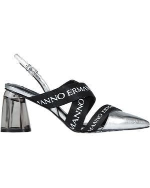 ERMANNO FIRENZE Court Shoes Soft Leather, Textile Fibres - White