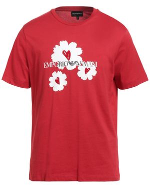 Emporio Armani T-Shirts - Red