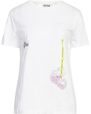 Ice Play Sweatshirt Polyester, Cotton - White