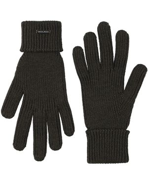 Woolrich Military Gloves Merino Wool - Black