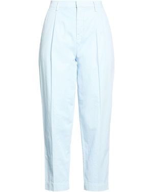 Roy Rogers Sky Pants Cotton, Linen, Elastane - Blue