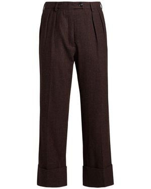 Gabriele Pasini Trousers Cashmere - Brown