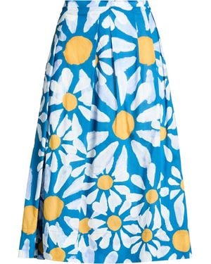 Marni Azure Midi Skirt Cotton - Blue