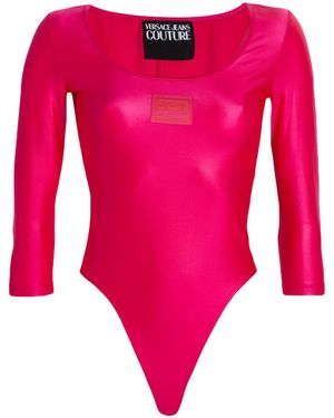 Versace Jeans Couture Fuchsia Bodysuit Polyamide, Elastane - Pink