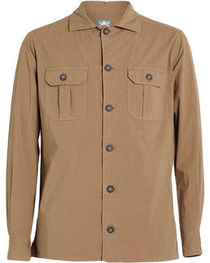 Agho Khaki Shirt Cotton, Elastane - Brown