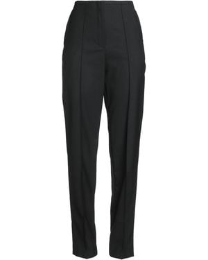 Semicouture Pants Polyester, Virgin Wool, Elastane - Black
