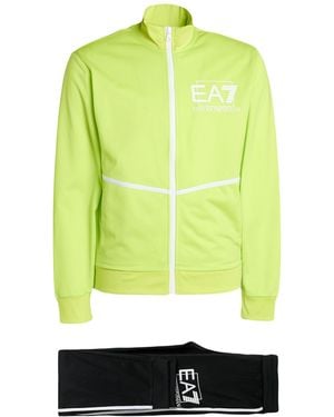 EA7 Lime Tracksuit Polyester, Elastane - Green