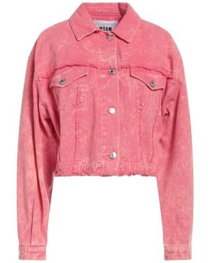 MSGM Denim Outerwear Cotton - Pink