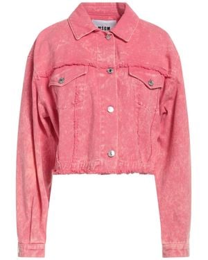 MSGM Denim Outerwear Cotton - Pink