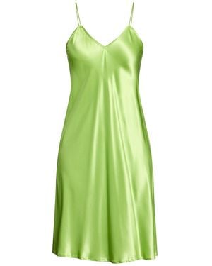 Aspesi Lime Midi Dress Silk - Green