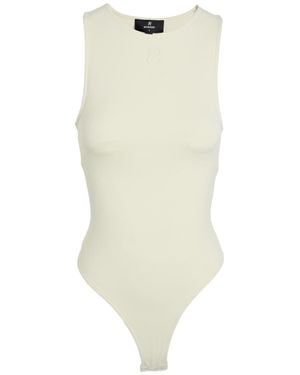 Represent Cream Bodysuit Polyester, Elastane - White