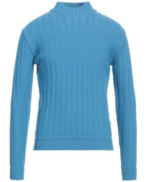 Kangra Azure Turtleneck Wool - Blue