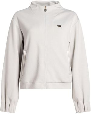 EA7 Light Sweatshirt Viscose, Polyester, Elastane - White