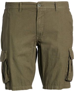 Impure Military Shorts & Bermuda Shorts Linen, Cotton - Green