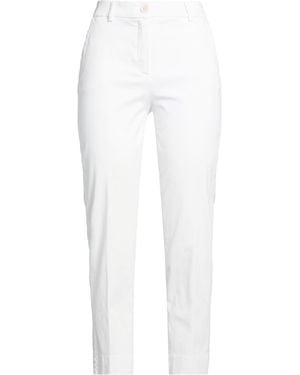 Via Masini 80 Trousers Cotton, Elastomultiester, Elastane - White