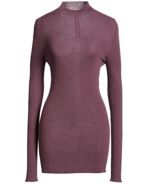Rick Owens Turtleneck Virgin Wool - Purple