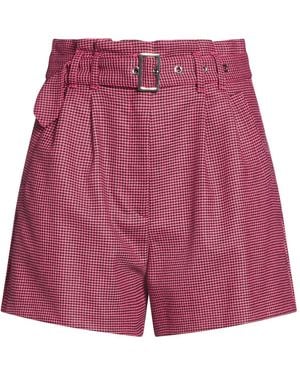 Liu Jo Fuchsia Shorts & Bermuda Shorts Polyester, Viscose, Wool, Polyamide, Elastane - Red