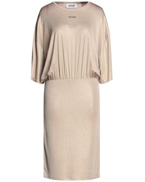 Ice Play Sand Midi Dress Polyester, Elastane - Natural