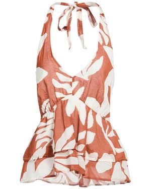 GAUDI Top Cotton, Viscose - Red