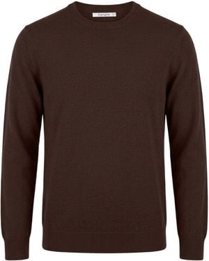 Kangra Dark Sweater Merino Wool - Brown