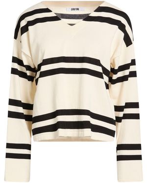 Grifoni Cream Sweater Cotton - Black