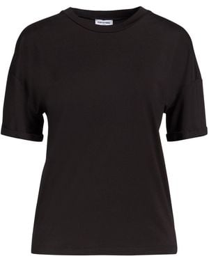 RUE DU BAC T-Shirt Viscose, Polyamide, Elastane - Black